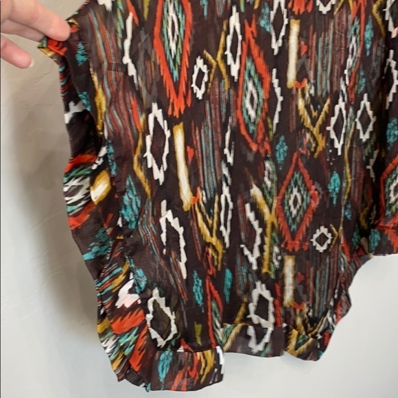 Show me your Mumu brown Aztec tunic. - Picture 8 of 13